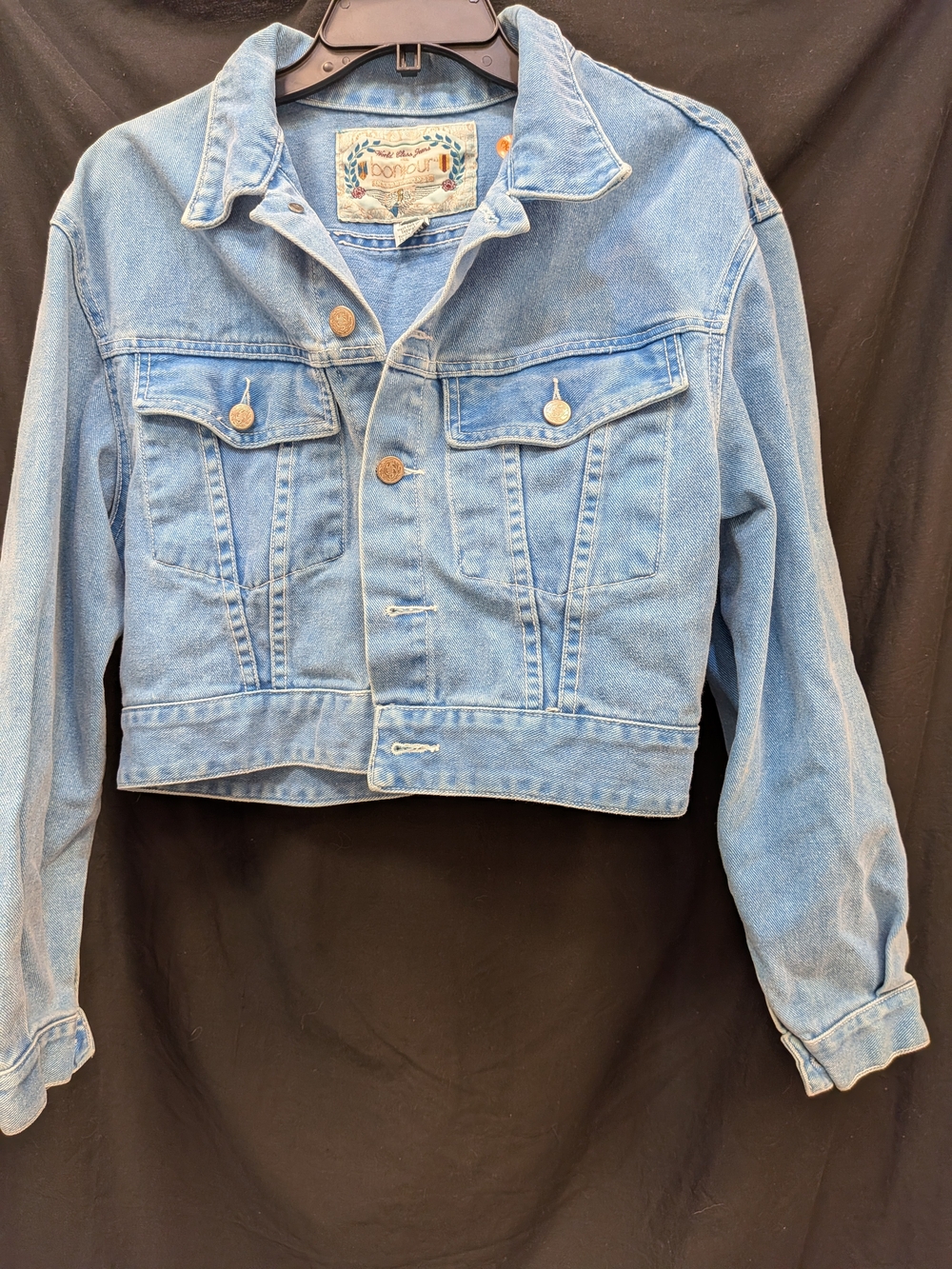 Viveca Light Blue Cropped Denim Jacket - Women